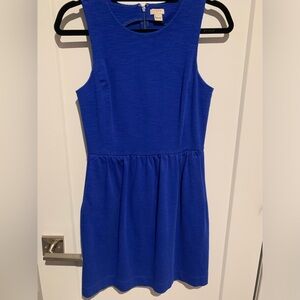J. Crew Blue Sleeveless Dress